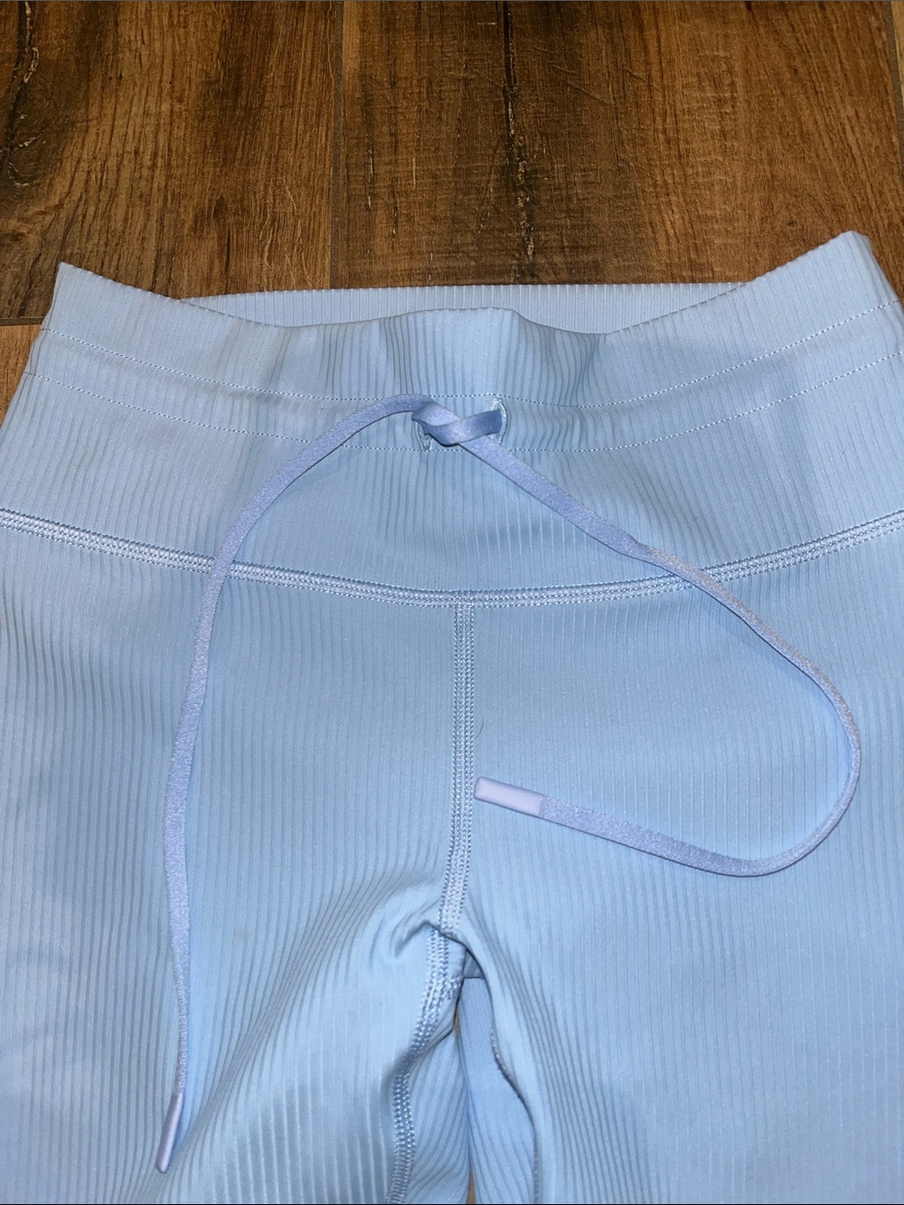Fabletics Light Blue Ribbed Leggings-Select 1 - Picture 6 of 8